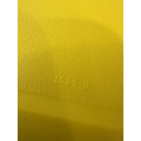 VTG Tupperware Square Plates (6) #1534 Lunch Picnic Camp Autumn Colors Avocado - Picture 9 of 10